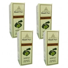 Khadi Pure Herbal Bergamot Essential Oil - 15ml (Set of 4)