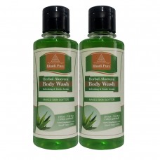 Khadi Pure Herbal Aloevera Body Wash - 210ml (Set of 2)