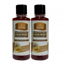Khadi Pure Herbal Sandal & Honey Body Wash - 210ml (Set of 2)