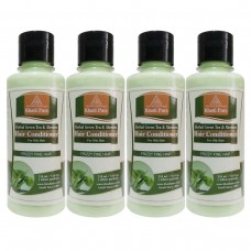 Khadi Pure Herbal Green Tea & Aloevera Hair Conditioner - 210ml (Set of 4)