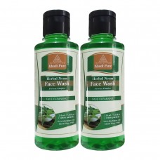 Khadi Pure Herbal Neem Face Wash - 210ml (Set of 2)