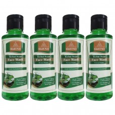 Khadi Pure Herbal Neem Face Wash - 210ml (Set of 4)