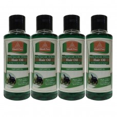 Khadi Pure Herbal Ayurvedic 18 Herbs Hair Oil - 210ml (Set of 4)