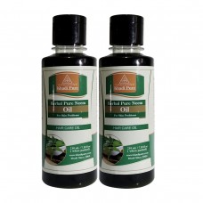Khadi Pure Herbal Pure Neem Oil - 210ml (Set of 2)