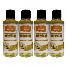 Khadi Pure Herbal Natural Essential Olive Oil - 210ml (Set of 4)