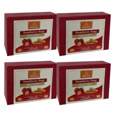 Khadi Pure Herbal Strawberry Soap - 125g (Set of 4)