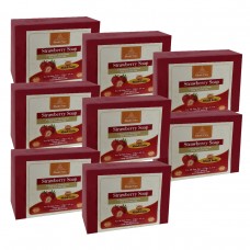 Khadi Pure Herbal Strawberry Soap - 125g (Set of 8)