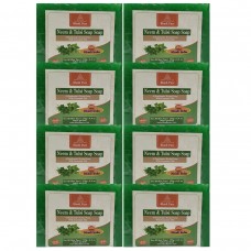 Khadi Pure Herbal Neem Tulsi Soap - 125g (Set of 8)