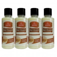 Khadi Pure Herbal Soya Protein Hair Cleanser - 210ml (Set of 4)