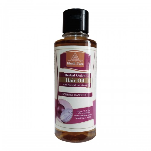 Khadi Pure Herbal Onion Hair Oil  210ml Set of 2