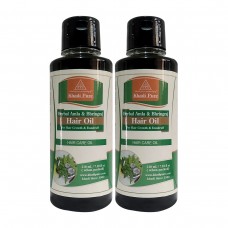 Khadi Pure Herbal Amla & Bhringraj Hair Oil - 210ml (Set of 2)