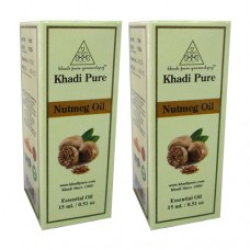 Khadi Pure Herbal Nutmeg Essential Oil - 15ml (Set of 2)