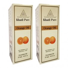 Khadi Pure Herbal Orange Essential Oil - 15ml (Set of 2)