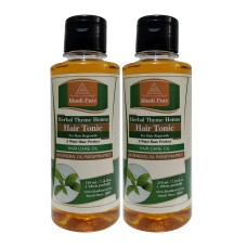 Khadi Pure Herbal Thyme Henna Hair Tonic - 210ml (Set of 2)