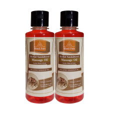 Khadi Pure Herbal Sandalwood Massage Oil - 210ml (Set of 2)
