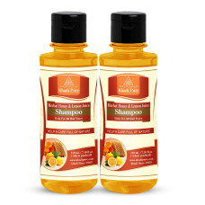 Khadi Pure Herbal Honey & Lemon Juice Shampoo - 210ml (Set of 2)