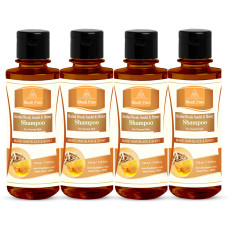 Khadi Pure Herbal Woody Sandal & Honey Shampoo - 210ml (Set of 4)