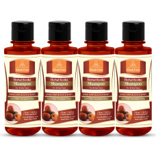 Khadi Pure Herbal Reetha Shampoo SLS-Paraben Free - 210ml (Set of 4)