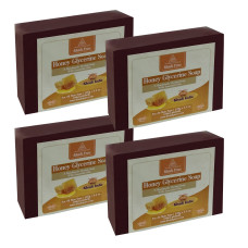 Khadi Pure Herbal Honey Glycerine Soap - 125g (Set of 4)