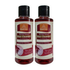 Khadi Pure Herbal Onion Hair Cleanser - 210ml (Set of 2)