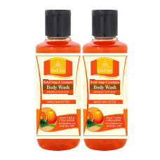 Khadi Pure Herbal Orange & Lemongrass Body Wash - 210ml (Set of 2)