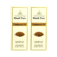 Khadi Pure Herbal Cuminseed Essential Oil - 15ml (Set of 2)