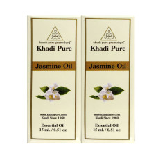 Khadi Pure Herbal Jasmine Essential Oil - 15ml (Set of 2)