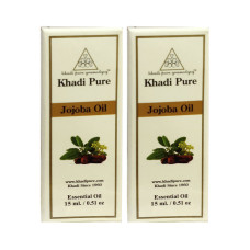 Khadi Pure Herbal Jojoba Essential Oil - 15ml (Set of 2)