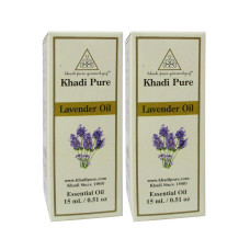 Khadi Pure Herbal Lavender Essential Oil - 15ml (Set of 2)