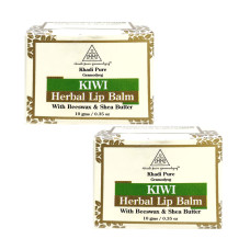 Khadi Pure Herbal Kiwi Lip Balm - 10g (Set of 2)