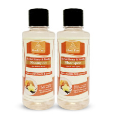 Khadi Pure Herbal Honey & Vanilla Shampoo - 210ml (Set of 2)