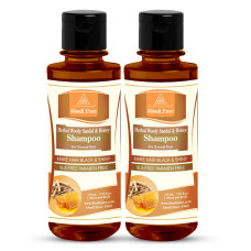 Khadi Pure Herbal Woody Sandal & Honey Shampoo SLS-Paraben Free - 210ml (Set of 2)