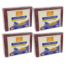 Khadi Pure Herbal Lavender Soap - 125g (Set of 4)