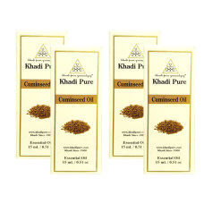 Khadi Pure Herbal Cuminseed Essential Oil - 15ml (Set of 4)