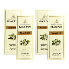 Khadi Pure Herbal Neroli Essential Oil - 15ml (Set of 4)