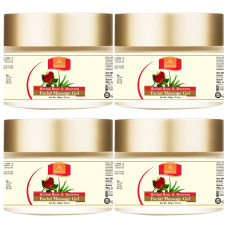 Khadi Pure Herbal Rose & Aloevera Face Massage Gel - 100g (Set of 4)