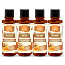 Khadi Pure Herbal Woody Sandal & Honey Shampoo SLS-Paraben Free - 210ml (Set of 4)