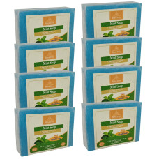 Khadi Pure Herbal Mint Soap - 125g (Set of 8)